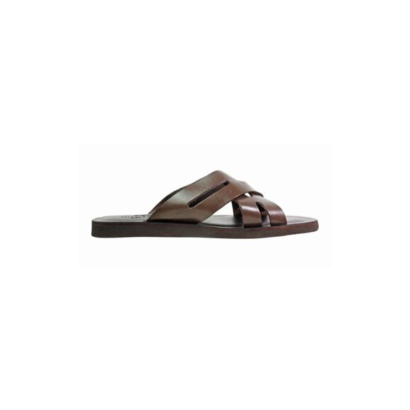 Fiji Brown Italian Leather Sandals Mens main image 9